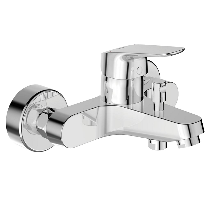 Ideal Standard Ceraflex Kar/Brusarmatur med automatisk omskifter. 1-grebs. Krom