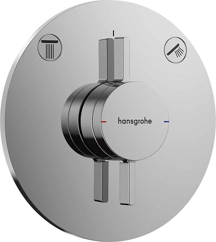 hansgrohe DuoTurn S Armatur til indbygning 2 udtag. Krom