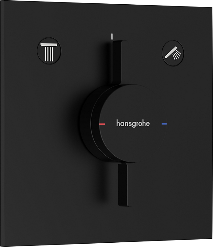 hansgrohe DuoTurn E Armatur til indbygning 2 udtag. Mat sort