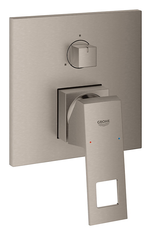 GROHE EuroCube brusearmatur 158x158mm 3vejs. Supersteel