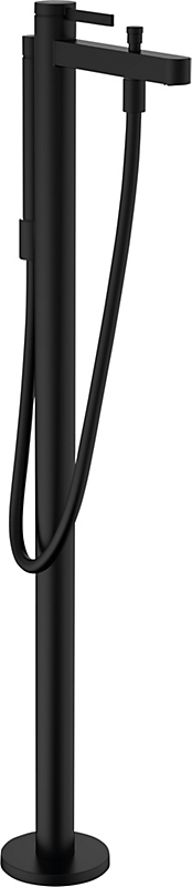 hansgrohe Finoris kar-/brusearmatur karsøjle til gulvmontering, mat sort