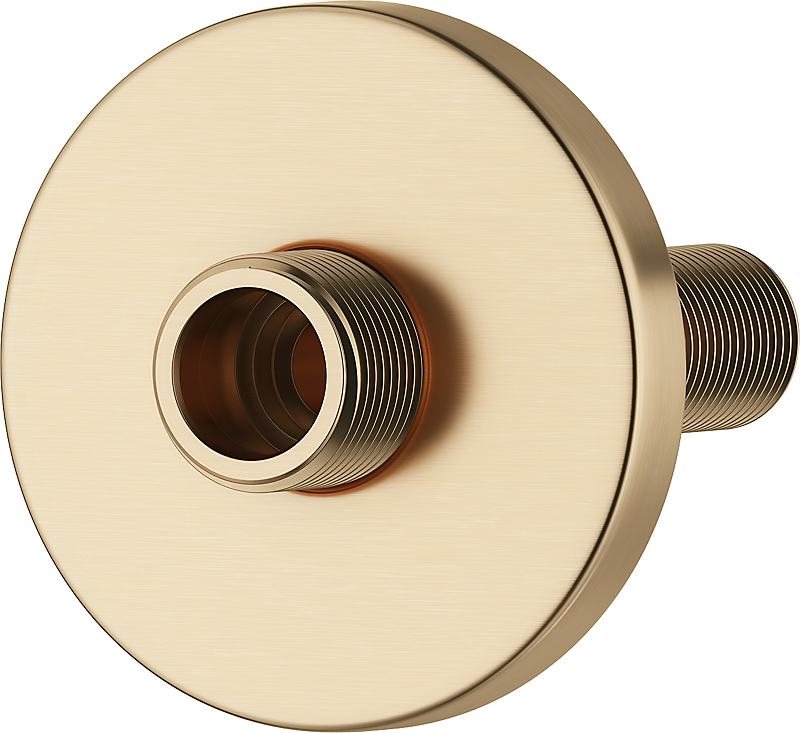 Mora tilgangsstykke 80mm/1/2x3/4 np/roset børstet messing