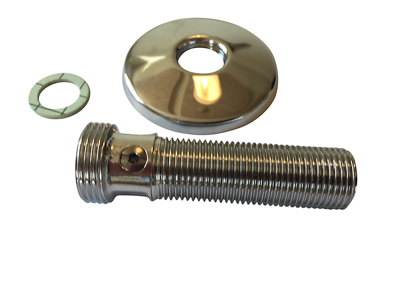 tilgangsstykke 3/4''x1/2'' 85 mm med afspærring, pakning, roset, Til brus.