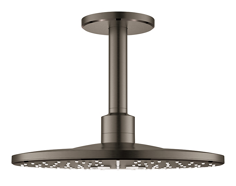 GROHE Rainshower Smartactive hovedbruser ø310mm med loftholder. Børstet hard graphite