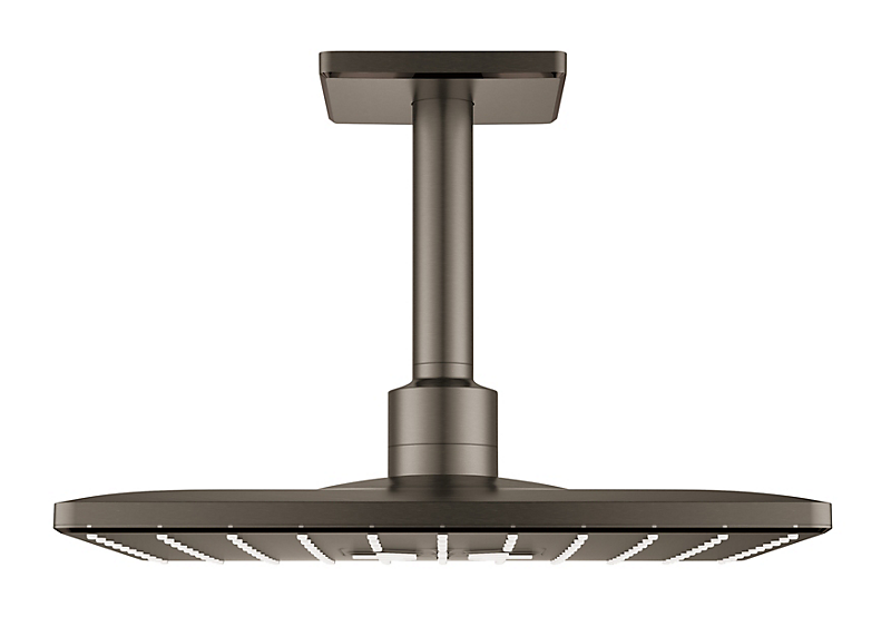 GROHE Rainshower Smartactive hovedbruser 310x310mm med loftholder. Børstet hard graphite