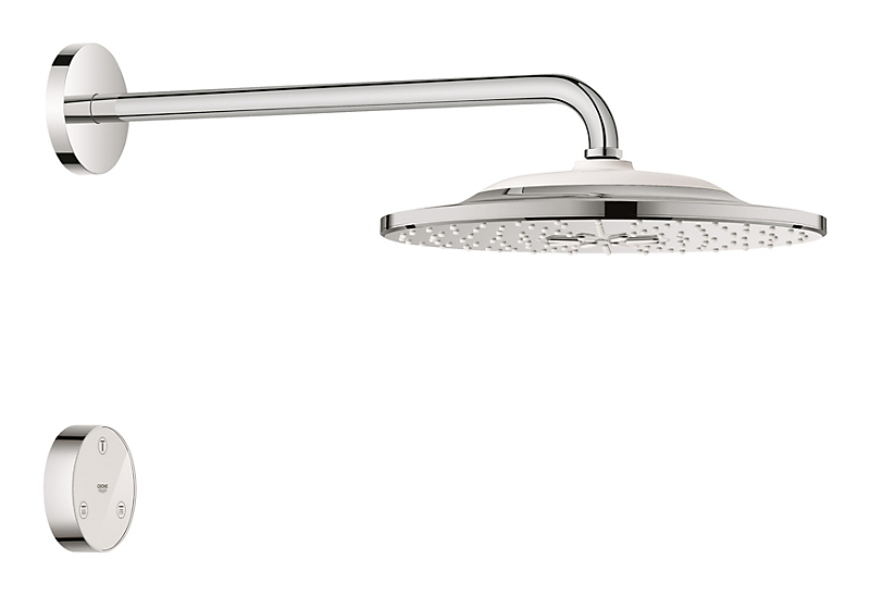 GROHE Rainshower Smartconnect hovedbruser ø310/420mm med brusearm/fjernbetjening. Forkromet
