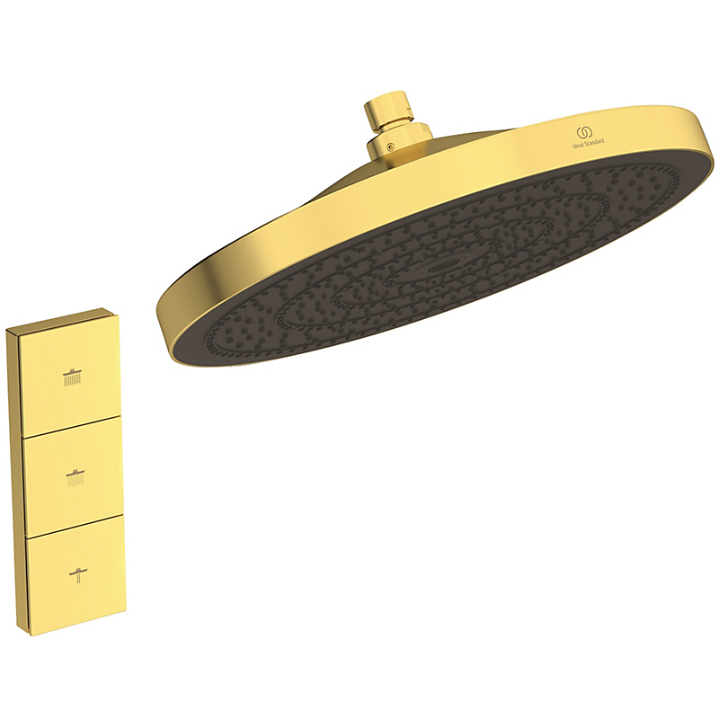 Ideal Standard IDEALRAIN SOLOS Hovedbruser 300x300x93 mm brushed gold