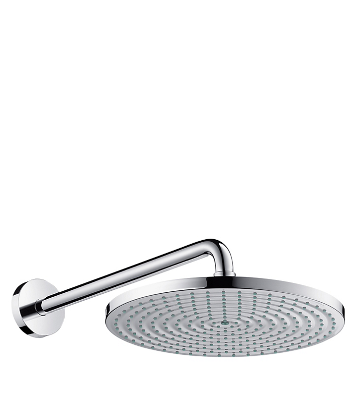 hansgrohe Raindance hovedbruser med kugleled/arm. med AIR-tek. med Eco vandbegrænser. Ø300mm
