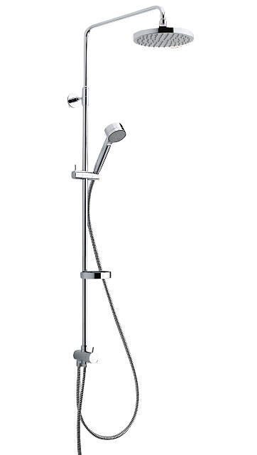 Damixa Kudos complete 2 brusesystem med 200 mm hovedbruser, håndbruser, slange