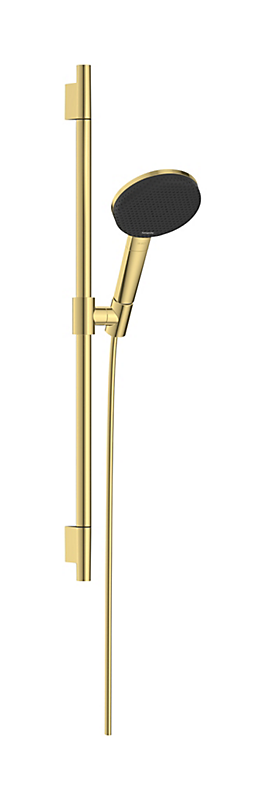 hansgrohe Raindance Alive Select S brusersæt 125 3jet EcoSmart br.stang Unica pol guld-optik PVD