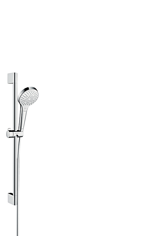 hansgrohe Croma Select S Multi Eco brusersæt med Eco vandbegrænser. 650mm. Krom/hvid