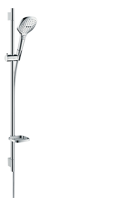 hansgrohe Raindance Select E120 brusesæt med sæbeskål 900mm. 3 jet. Krom