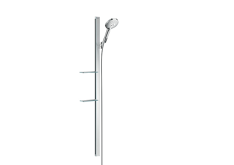 hansgrohe Raindance Select S Brusersæt 120 3jet. 150 cm bruserstang & sæbeskål. Krom