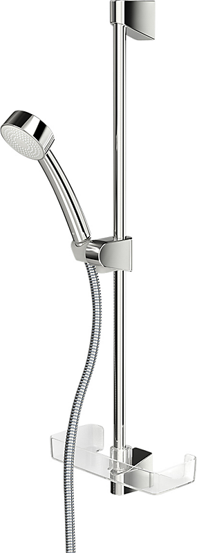 Oras Apollo brusersæt 1stråle Ø 70, bruserstang, slange og sæbeskål