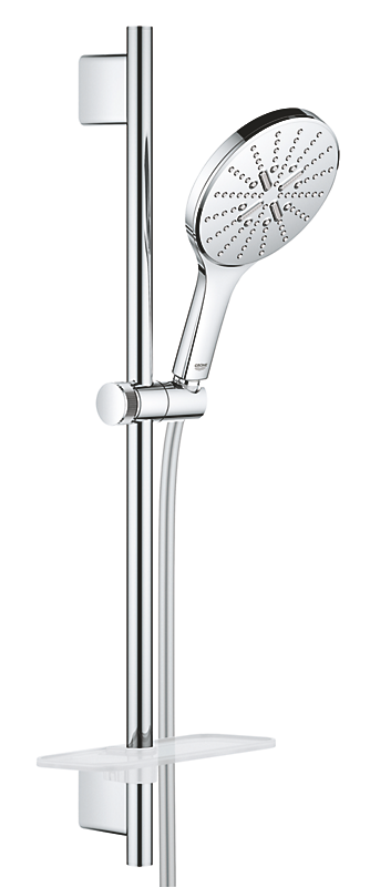 GROHE Rainshower SmartActive 150 brusestangsæt med håndbruser, brusestang 600mm, Silverflex bruserslange 1.750mm