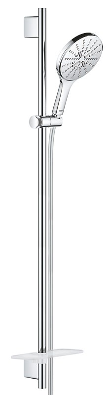 GROHE Rainshower SmartActive 150 brusestangsæt med håndbruser, brusestang 900mm, Silverflex bruserslange 1.750mm