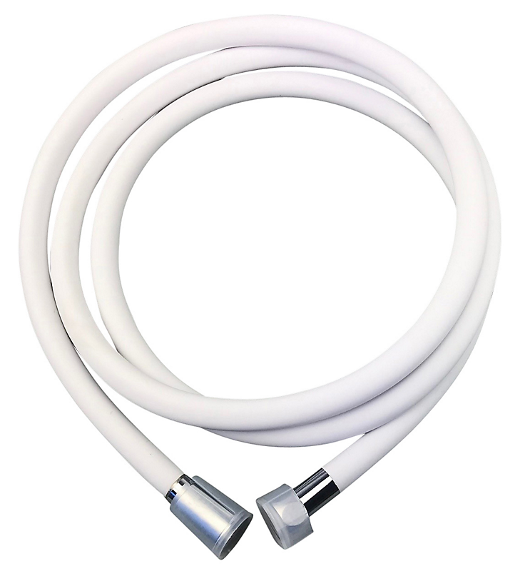 Bruseslange 2000 mm hvid. Antibakteriel