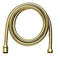 Damixa håndbruserslange 1,75m metal bruseslange, poleret messing (pvd)