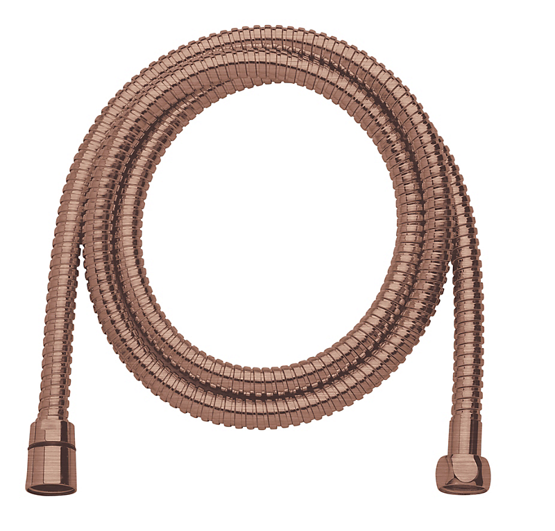Damixa bruserslange 1750 mm metal i børstet kobber pvd