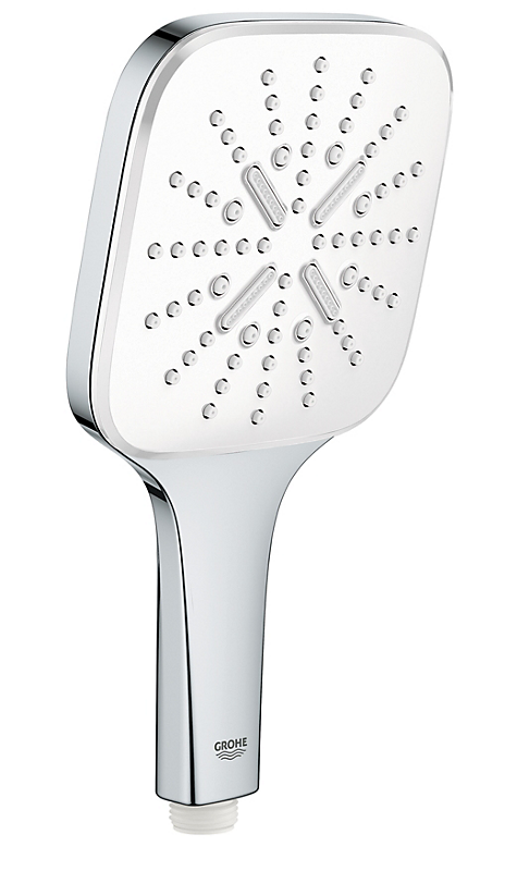 GROHE Rainshower SmartActive CUBE håndbruser 3 sprays, sprayplade moon white, GROHE Rain med DripStop