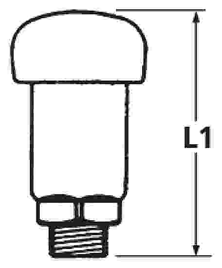 Broen Rørafbryder 1/2 M/indbyg.Kontrav. 8172