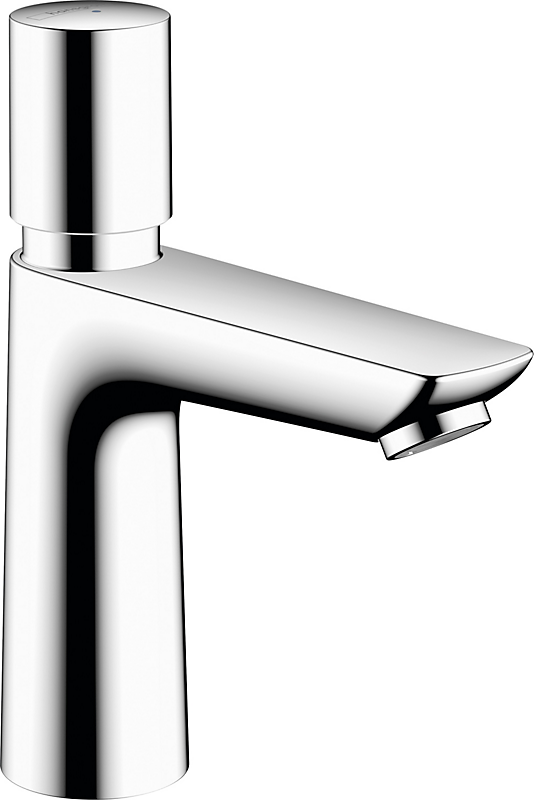 hansgrohe Talis E håndvaskarmatur selvluk til koldt vand eller forvalgt temp 111mm tud. Forkromet
