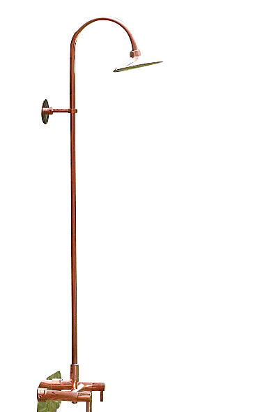 Frostline EQI væghængt udendørsbruser 1/2'' 300-550 mm, kobber