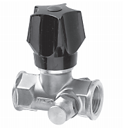 Frese stopventil med aftap, muffe/muffe 1/2''