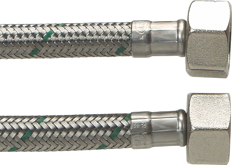Neoperl Softpex tilslutningsslange 500 mm. 1/2 L x 1/2 L. Rustfri flet. Koldt & varmt vand. NEOFLEXSPX DN8