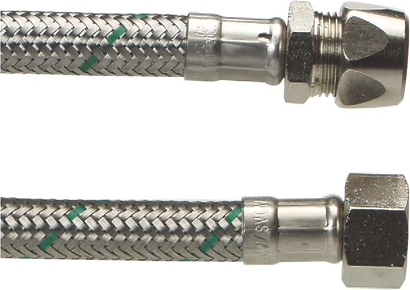 Neoperl Softpex tilslutningsslange 500 mm. 10 mm x 3/8 L. Rustfri flet. Koldt & varmt vand. NEOFLEXSPX DN8