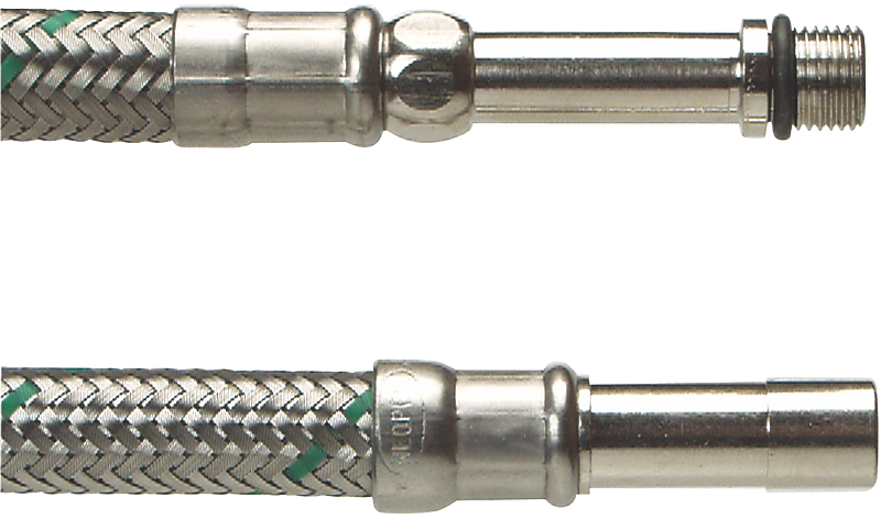 Neoperl Softpex tilslutningsslange 400 mm. M10 x 10 mm. Rustfri flet. Koldt & varmt vand. NEOFLEXSPX DN8