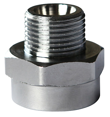 overgangsmuffe 1/2'' x 3/8'', krom