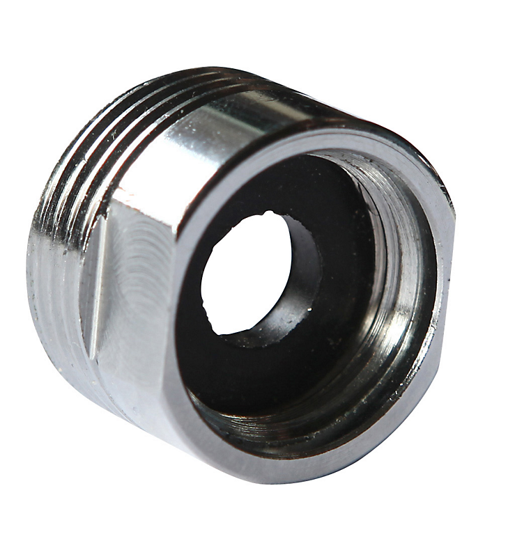 overgangsmuffe 1/2'' x 3/4'', krom