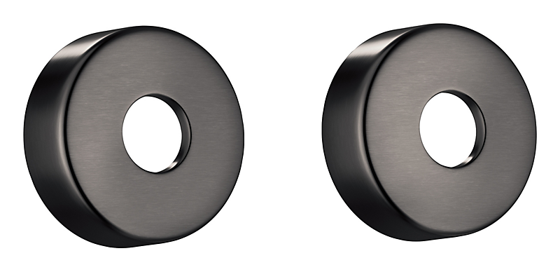 Damixa rosetter ø70mm 2stk. Børstet graphite grey