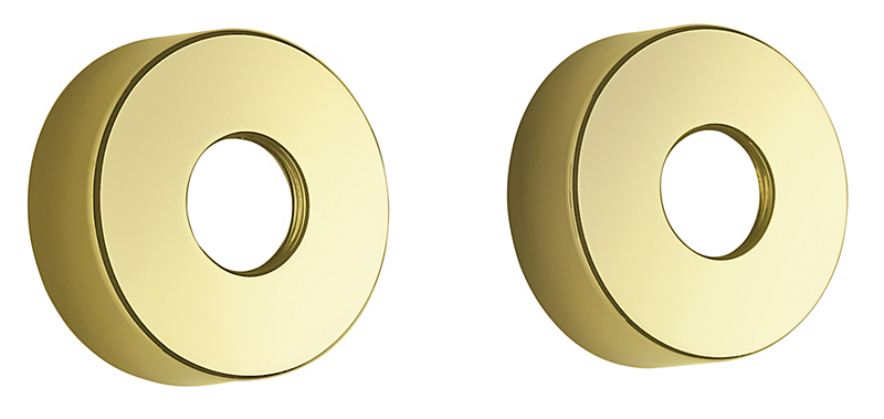 Damixa Rosetter 3/4'' Ø75mm 2 stk. poleret messing Med PVD overfladebelægning