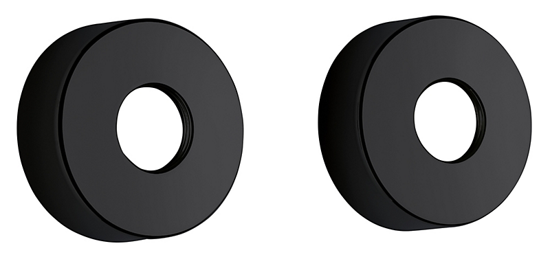 Damixa Rosetter 3/4'' Ø75mm 2 stk. mat sort