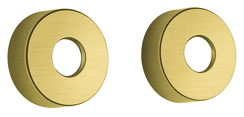 Damixa Rosetter 3/4'' Ø75mm 2stk. børstet messing Med PVD overfladebelægning