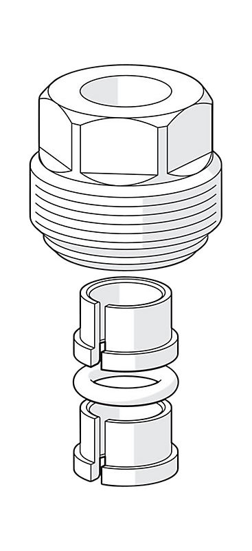 Oras Bidetta nippel til kobberrør