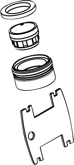 hansgrohe perlator M24x1 til håndvaskarmatur med nøgle
