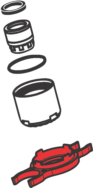 hansgrohe luftblander M22x1 til køkkenarmatur med udtræksbruser