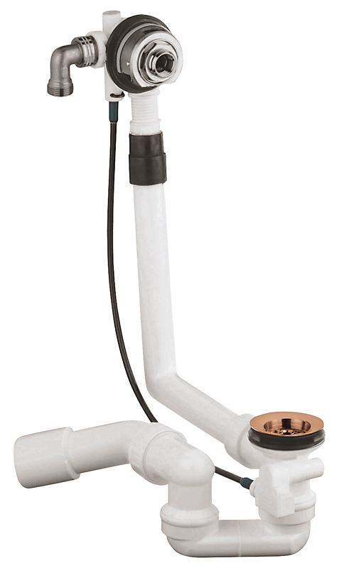 GROHE af/overløbssæt 45grader 40/50mm med vandpåfyldning. Warm sunset