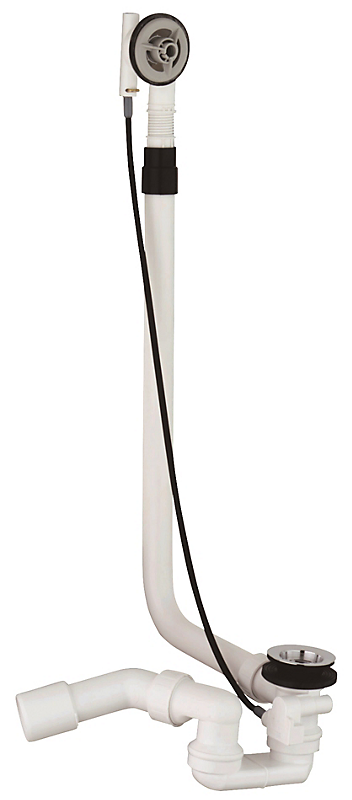 GROHE af/overløbssæt 45grader 40/50mm. Hvid