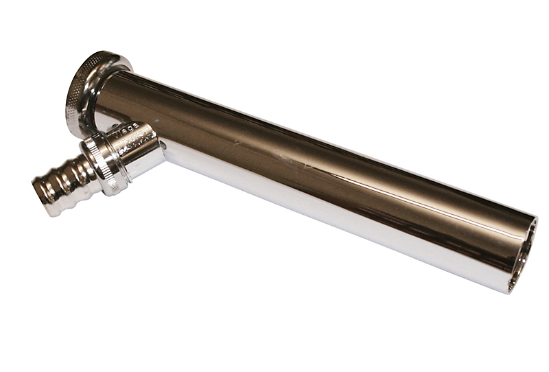 Tilgangsrør 32x200 Krom M/studs