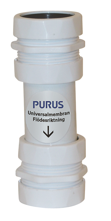 Purus Udløbsrør Ø32/40mm med PUM. Lugtspærre i ventilationsanlæg eller aircondition