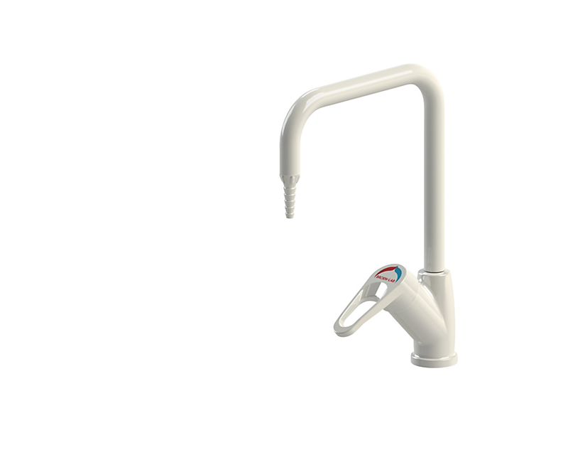 BROEN-LAB laboratoriearmatur med langt håndtag Slangespids, Slange med G3/8'' omløber, 200mm, Bordmonteret