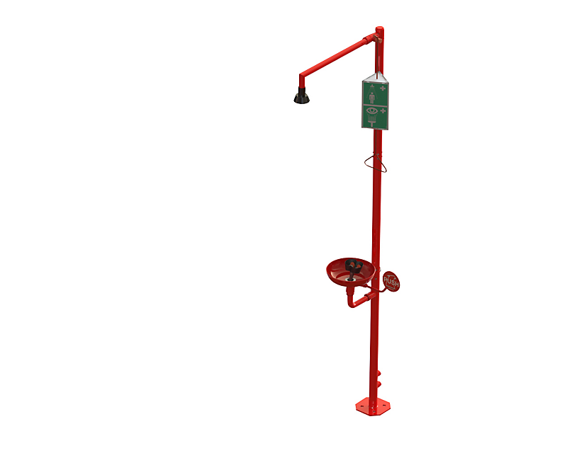 BROEN-LAB Nødbruser med øjen/ansigtsskyl og skål, Fritstående