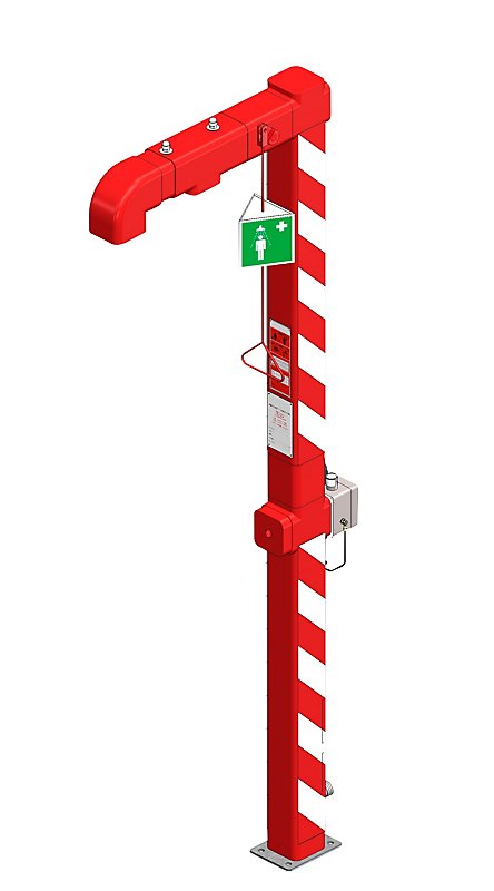 BROEN-LAB Opvarmet Nødbruser, Fritstående