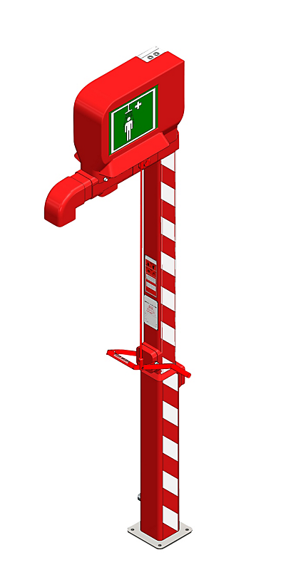 BROEN-LAB Opvarmet Nødbruser, Fritstående