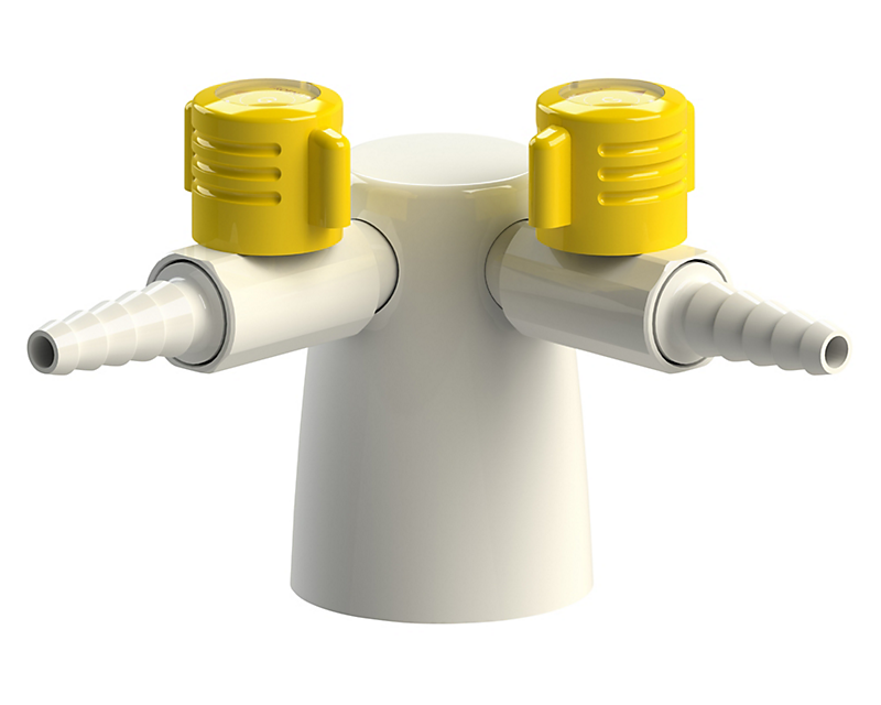 BROEN-LAB Tovejs 90° Lift/Turn-ventil, G 12mm klemringsfitting til CU-rør, Bordmonteret