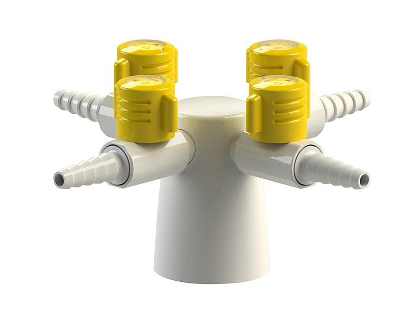 BROEN-LAB Firevejs Lift/Turn-ventil, G 12mm klemringsfitting til CU-rør, Bordmonteret